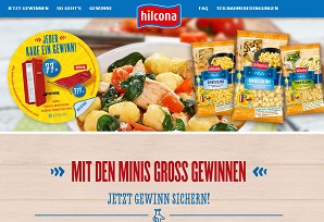 www.hilcona-gewinnen.com, Hilcona Kassenbon, Hilcona Gewinnspiel