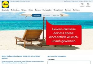Lidl Reise Gewinnspiel, Lidl Gewinnspiel