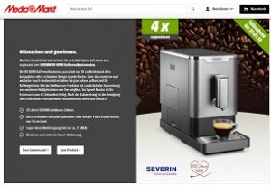 Severin Kaffeevollautomat Gewinnspiel, MediaMarkt Gewinnspiel