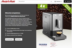 Severin Kaffeevollautomat Gewinnspiel, MediaMarkt Gewinnspiel
