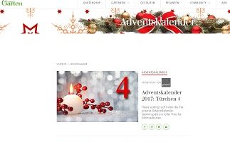 Mein schöner Garten Adventskalender Gewinnspiel
