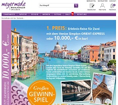 Orient-Express Gewinnspiel, Meyer Mode Gewinnspiel