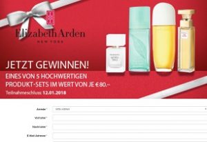 Elizabeth Arden Produkt-Set Gewinnspiel, Müller Gewinnspiel