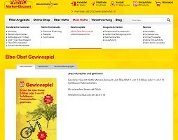 Elbe-Obst E-Bike Gewinnspiel, Netto Gewinnspiel