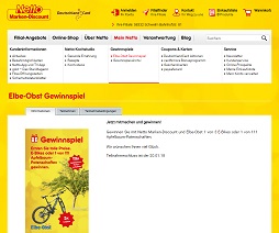 Elbe-Obst E-Bike Gewinnspiel, Netto Gewinnspiel