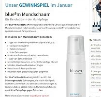 blue m Mundschaum Gewinnspiel, Paradisi Gewinnspiel