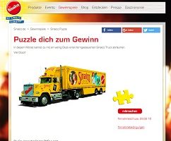 Sinalco Truck Gewinnspiel, Sinalco Gewinnspiel