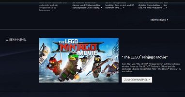 Lego Factory Gewinnspiel, Sky Gewinnspiel