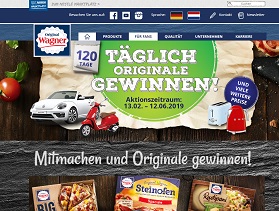Wagner Kassenbon hochladen Gewinnspiel, Wagner Gewinnspiel