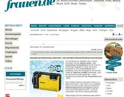 Nikon Coolpix Gewinnspiel, frauen.de Gewinnspiel