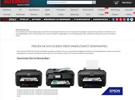 Epson Multifunktionsdrucker Gewinnspiel, Alternate Gewinnspiel