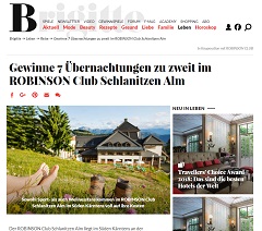 Robinson Club Schlanitzen Alm Gewinnspiel, Brigitte Gewinnspiel