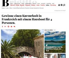 Frankreich Hausboot Urlaub Gewinnspiel, Brigitte Gewinnspiel