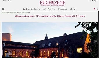 Hotel Kloster Hornbach Gewinnspiel, Buchszene Gewinnspiel