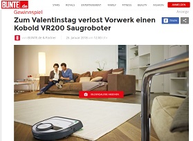 Vorwerk Saugroboter Gewinnspiel, Bunte Gewinnspiel
