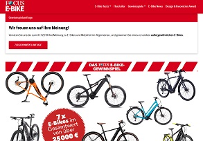 Focus E-Bike Gewinnspiel, Focus Gewinnspiel