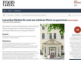 Steigenberger Grandhotel Petersberg Gewinnspiel, Food and Travel Gewinnspiel