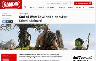 Axt-Schmiedekurs Gewinnspiel, GameZ Gewinnspiel