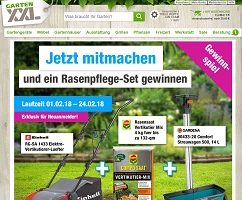 Einhell Vertikutierer Gewinnspiel, GartenXXL Gewinnspiel