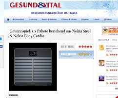 Gesund und Vital Gewinnspiel