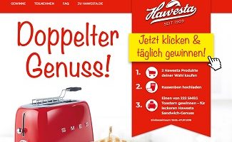 SMEG Toaster Gewinnspiel, Hawesta Gewinnspiel