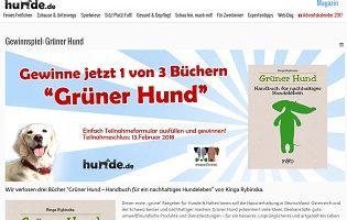 Hunde-Buch Gewinnspiel, Hunde.de Gewinnspiel