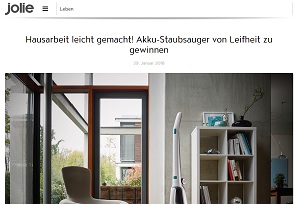 Leifheit Akku-Staubsauger Gewinnspiel, Jolie Gewinnspiel