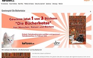 Katzen Buch Gewinnspiel, Katzen.de Gewinnspiel