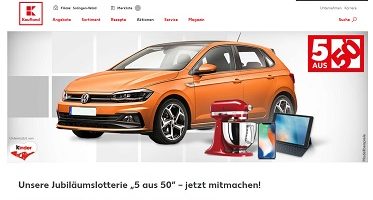 Kaufland 5aus50, Jubiläumslotterie, GewinnspielKaufland Gewinnspiel