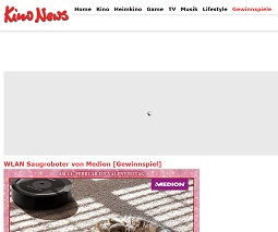 Medion Saugroboter Gewinnspiel, KinoNews Gewinnspiel