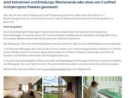 Schweiz Wochenend-Reise Gewinnspiel, Leifheit Gewinnspiel