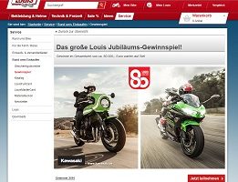 Louis Jubiläums Gewinnspiel, Louis Gewinnspiel
