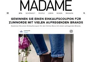 Zumnorde Gutschein Gewinnspiel, Madame Gewinnspiel