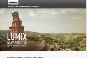 Texas Reise Gewinnspiel, Panasonic Gewinnspiel