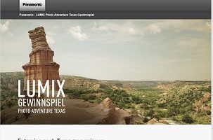 Texas Reise Gewinnspiel, Panasonic Gewinnspiel
