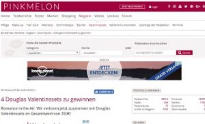 Douglas Produkt-Paket Gewinnspiel, Pinkmelon Gewinnspiel