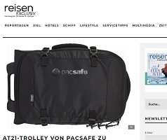 Pacsafe Trolley Gewinnspiel, Reisen Exclusive Gewinnspiel
