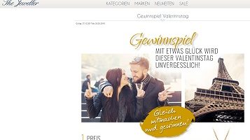 Paris Reise Gewinnspiel, The Jeweller Gewinnspiel