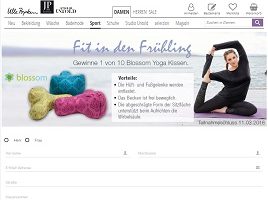 Blossom Yoga Kissen Gewinnspiel, Ulla Popken Gewinnspiel