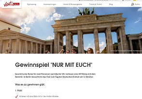 Berlin Reise Gewinnspiel, Visit Berlin Gewinnspiel