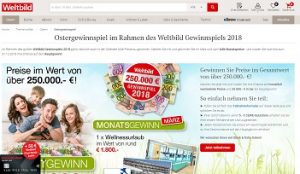 Weltbild Gewinnspiel 2018, Weltbild Gewinnspiel