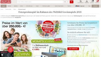 Weltbild Gewinnspiel 2019, Weltbild Gewinnspiel