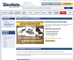 Bosch Handkreissäge Gewinnspiel, Westfalia Gewinnspiel