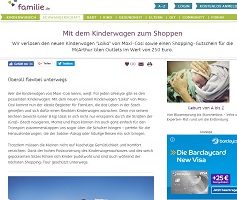 Maxi Cosi Kinderwagen Gewinnspiel, familie.de Gewinnspiel