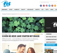 Braun Beauty-Paket Gewinnspiel, fit For Fun Gewinnspiel