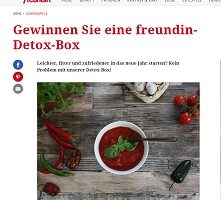 Detox-Box Gewinnspiel, freundin Gewinnspiel