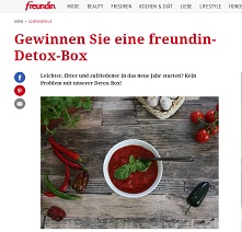 Detox-Box Gewinnspiel, freundin Gewinnspiel