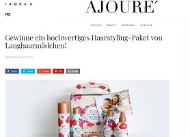 Langhaarmädchen Haarstyling-Paket Gewinnspiel, Ajoure Germany Gewinnspiel