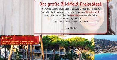 Korsika Reise Gewinnspiel, Blickfeld Gewinnspiel