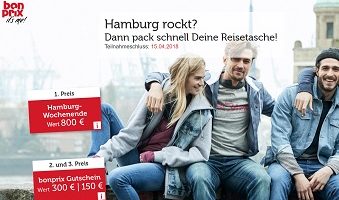 Hamburg Wochenend Reise Gewinnspiel, Bonprix Gewinnspiel